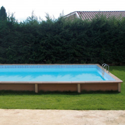 Piscine béton rectangulaire haute NATURALIS 2 - 6,09x3,24x1,40m